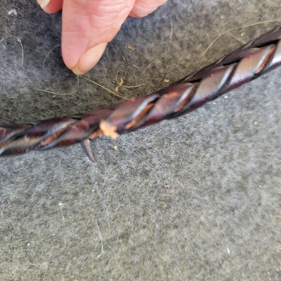 Fossil Leather Belt 38 Braided Brown MB4160222 Dress & Casual - Picture 9 of 9